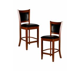 Набор 2 шт Стул полубарный DOBRIN GARRY COUNTER, шоколад, черный, Вариант: шоколад, чёрный | Интернет магазин мебели и декора LifeDekor