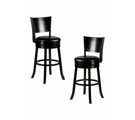 Набор 2 шт Вращающийся полубарный стул DOBRIN TONY COUNTER, капучино, черный, Вариант: капучино, чёрный | Интернет магазин мебели и декора LifeDekor