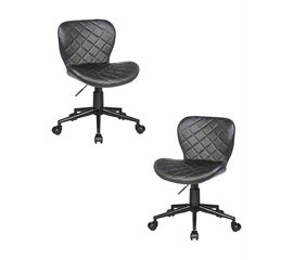 Набор 2 шт Офисное кресло для персонала DOBRIN RORY, чёрный, Вариант: чёрный | Интернет магазин мебели и декора LifeDekor