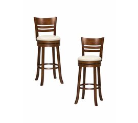 Набор 2 шт Стул барный DOBRIN WILLIAM BAR, шоколад, кремовый, Вариант: шоколад, кремовый | Интернет магазин мебели и декора LifeDekor