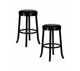 Набор 2 шт Круглый барный табурет DOBRIN BOB BAR, капучино, черный, Вариант: капучино, чёрный | Интернет магазин мебели и декора LifeDekor