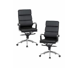 Набор 2 шт Офисное кресло для руководителей DOBRIN ARNOLD, чёрный, Вариант: чёрный | Интернет магазин мебели и декора LifeDekor