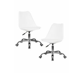 Набор 2 шт Офисное кресло для персонала DOBRIN MICKEY, белый, Вариант: белый | Интернет магазин мебели и декора LifeDekor