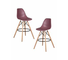 Набор 2 шт Стул барный DOBRIN DSW BAR, ножки светлый бук, цвет пыльная роза (NX-P-11), Вариант: ножки светлый бук, цвет пыльная роза (NX-P-11) | Интернет магазин мебели и декора LifeDekor