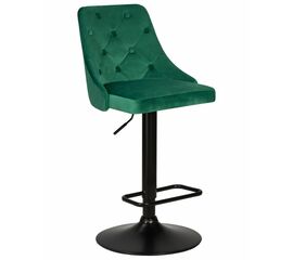 Набор 2 шт Стул барный DOBRIN JOSEPH BLACK, зеленый велюр (MJ9-88), Вариант: зеленый велюр (MJ9-88) | Интернет магазин мебели и декора LifeDekor