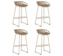 Набор 4 шт Стул барный DOBRIN FRANK, бежевый, Вариант: бежевый | Интернет магазин мебели и декора LifeDekor