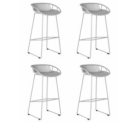 Набор 4 шт Стул барный DOBRIN FRANK, светло-серый, Вариант: светло-серый | Интернет магазин мебели и декора LifeDekor