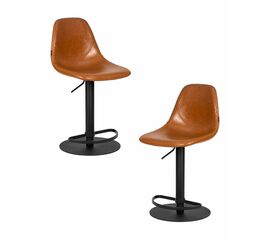 Набор 2 шт Стул барный DOBRIN ROME, коричневый винтажный PU (MS09), Вариант: коричневый винтажный PU (MS09) | Интернет магазин мебели и декора LifeDekor