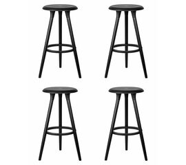 Набор 4 шт Стул барный DOBRIN ROYCE BLACK, чёрный (B-03), Вариант: чёрный (B-03) | Интернет магазин мебели и декора LifeDekor
