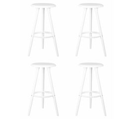 Набор 4 шт Табурет барный DOBRIN ROYCE WHITE, белый (W-02), Вариант: белый (W-02) | Интернет магазин мебели и декора LifeDekor