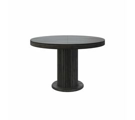 Стол Denver 120+40, круглый раздвижной, шпон | Интернет магазин мебели и декора LifeDekor