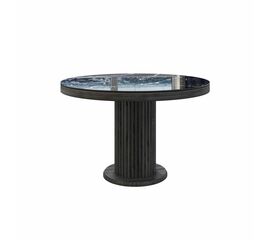 Стол Denver 120+40, круглый раздвижной, глянец | Интернет магазин мебели и декора LifeDekor