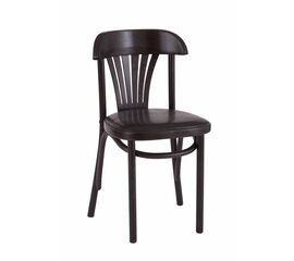 Стул "Астра классик" мягкий (Венге, экокожа черная) | Интернет магазин мебели и декора LifeDekor