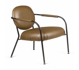 Лаунж кресло EGO, искусственная кожа, темно-коричневый | Интернет магазин мебели и декора LifeDekor
