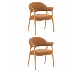 Стул обеденный Tavu с деревянными ножками терракотовый 2 шт. | Интернет магазин мебели и декора LifeDekor