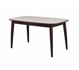 Стол Турин, Стекло, Орех темный/Бежевый матовый | Интернет магазин мебели и декора LifeDekor