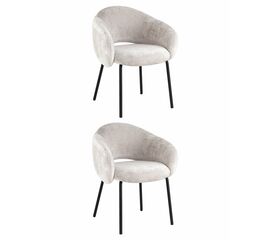 Стул обеденный Bren светло-серый 2шт | Интернет магазин мебели и декора LifeDekor