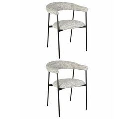 Стул обеденный Toko светло-серый 2 шт. | Интернет магазин мебели и декора LifeDekor