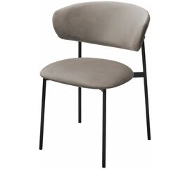 Стул ЛЕОНАРДО H-61 Кварцевый, велюр / черный каркас М-City | Интернет магазин мебели и декора LifeDekor