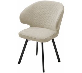 Стул ХИЛТОН 360 град., цвет B03 Бежевый, велюр / черный каркас М-City | Интернет магазин мебели и декора LifeDekor