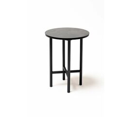 "Кипр" интерьерный стол из HPL круглый Ø30 H40, цвет "серый гранит" | Интернет магазин мебели и декора LifeDekor