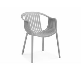 Пластиковый стул Боркас пластик / серый | Интернет магазин мебели и декора LifeDekor