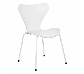 Стул Seven Style белый с белыми ножками | Интернет магазин мебели и декора LifeDekor