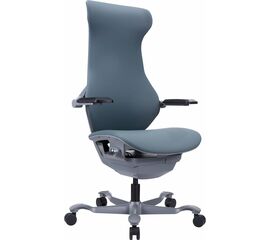 Эргономичное кресло Atom Grey Экокожа Серый | Интернет магазин мебели и декора LifeDekor