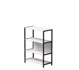 Стеллаж металлический средний Everprof EVO 830х385x1120 Белый/Черный | Интернет магазин мебели и декора LifeDekor