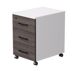 Тумба мобильная Everprof EVO 406х540х608 Белый/Белый/Дуб Пасадена | Интернет магазин мебели и декора LifeDekor