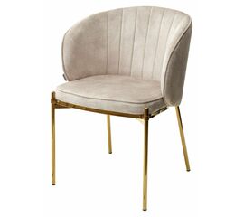 Стул DIANA UF912-11B античный бежевый, велюр / золотой каркас М-City | Интернет магазин мебели и декора LifeDekor
