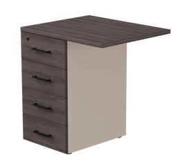 Тумба приставная Everprof EVO с топом 710х600x755 Кашемир/Дуб Пасадена | Интернет магазин мебели и декора LifeDekor