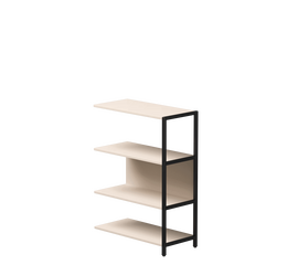 Полустеллаж металлический средний Everprof EVO 805х385x1120 Кашемир/Черный | Интернет магазин мебели и декора LifeDekor