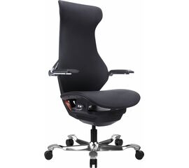 Эргономичное кресло Atom Black Экокожа Черный | Интернет магазин мебели и декора LifeDekor
