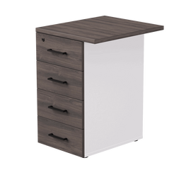 Тумба приставная Everprof EVO с топом 510х600x755 Белый/Дуб Пасадена | Интернет магазин мебели и декора LifeDekor