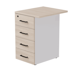 Тумба приставная Everprof EVO с топом 510х600x755 Белый/Дуб Соната | Интернет магазин мебели и декора LifeDekor