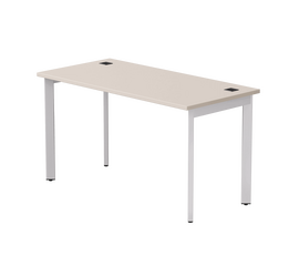 Стол прямой Everprof EVO на металлокаркасе 1380х670х755 мм опоры 45гр Кашемир/Белый | Интернет магазин мебели и декора LifeDekor