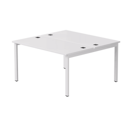 Бенч-система на 2 места Everprof EVO на металлокаркасе 1380х670(1370)x755 Белый/Белый | Интернет магазин мебели и декора LifeDekor