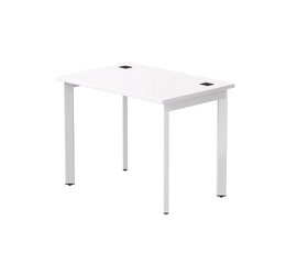 Стол прямой Everprof EVO на металлокаркасе 980х670х755 мм опоры 45гр Белый/Белый | Интернет магазин мебели и декора LifeDekor