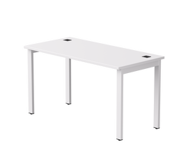 Стол прямой Everprof EVO на металлокаркасе 1380х670х755 мм Белый/Белый | Интернет магазин мебели и декора LifeDekor