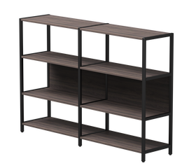 Набор стеллажных систем №1 Everprof EVO 1635x385x1120 Дуб Пасадена/Черный | Интернет магазин мебели и декора LifeDekor