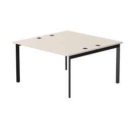 Бенч-система на 2 места Everprof EVO на металлокаркасе 1380х670(1370)x755 опоры 45гр Кашемир/Черный | Интернет магазин мебели и декора LifeDekor