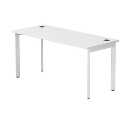 Стол прямой Everprof EVO на металлокаркасе 1580х670х755 мм опоры 45гр Белый/Белый | Интернет магазин мебели и декора LifeDekor