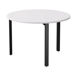 Стол переговорный Everprof EVO D1100 1100x755 Белый/Черный | Интернет магазин мебели и декора LifeDekor