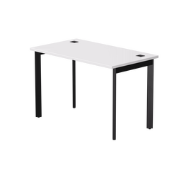 Стол прямой Everprof EVO на металлокаркасе 1180х670х755 мм опоры 45гр Белый/Черный | Интернет магазин мебели и декора LifeDekor