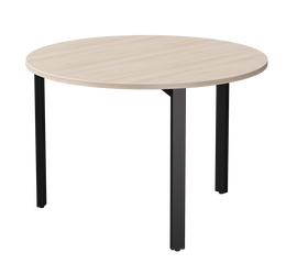 Стол переговорный Everprof EVO D1100 1100x755 Дуб Соната/Черный | Интернет магазин мебели и декора LifeDekor