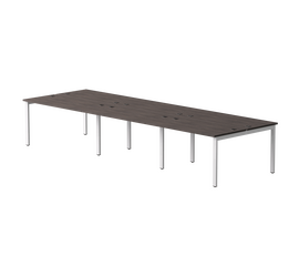 Бенч-система на 6 мест Everprof EVO на металлокаркасе 4140х670(1370)x755 Дуб Пасадена/Белый | Интернет магазин мебели и декора LifeDekor