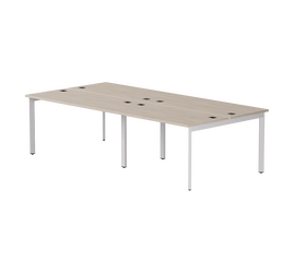 Бенч-система на 4 места Everprof EVO на металлокаркасе 2760х670(1370)x755 опоры 45гр Дуб Соната/Белый | Интернет магазин мебели и декора LifeDekor