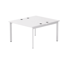 Бенч-система на 2 места Everprof EVO на металлокаркасе 1180х670(1370)x755 опоры 45гр Белый/Белый | Интернет магазин мебели и декора LifeDekor