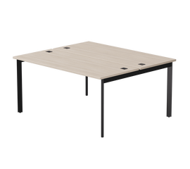 Бенч-система на 2 места Everprof EVO на металлокаркасе 1580х670(1370)x755 опоры 45гр Дуб Соната/Черный | Интернет магазин мебели и декора LifeDekor